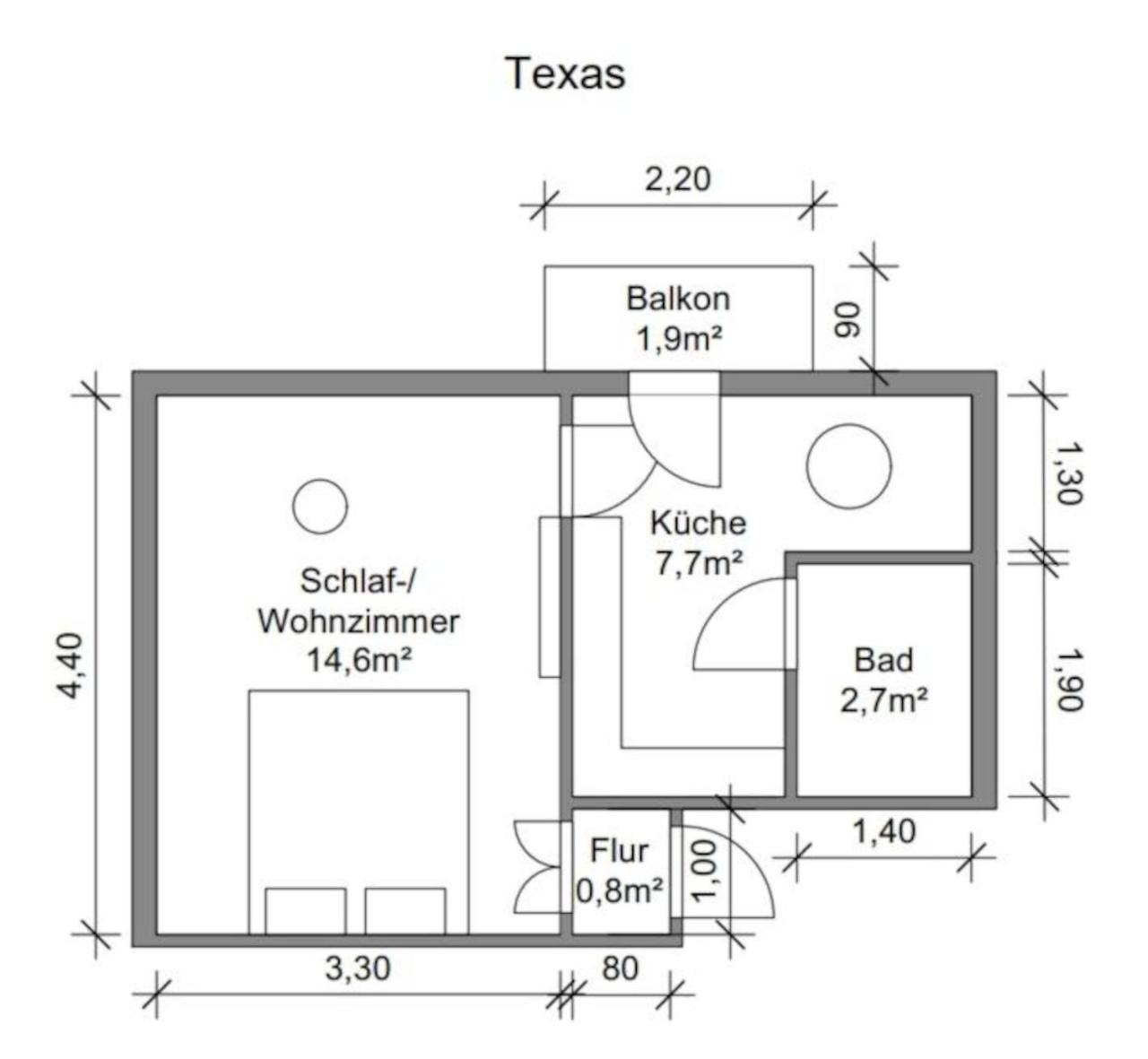 شقة Little Hawaii & Texas باد ويلدنغن المظهر الخارجي الصورة